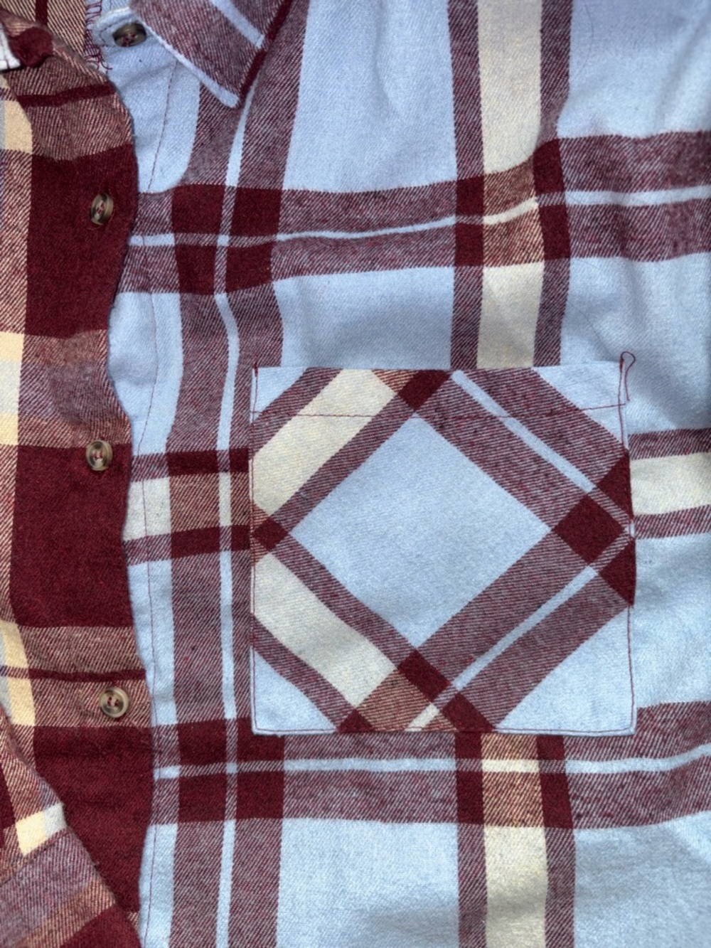 Plaid Cropped Flannel - Picture 2 of 2